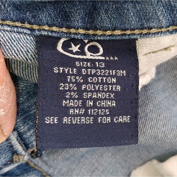 Pink denim shorts sz 13 - Picture 4 of 5